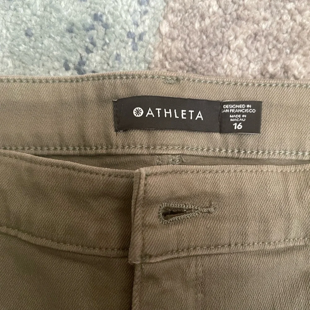 16 Sage Green Denim Jeans - Picture 2 of 4